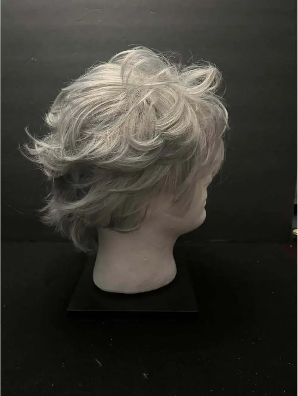 Short Silver Grey Layered Cosplay Wig